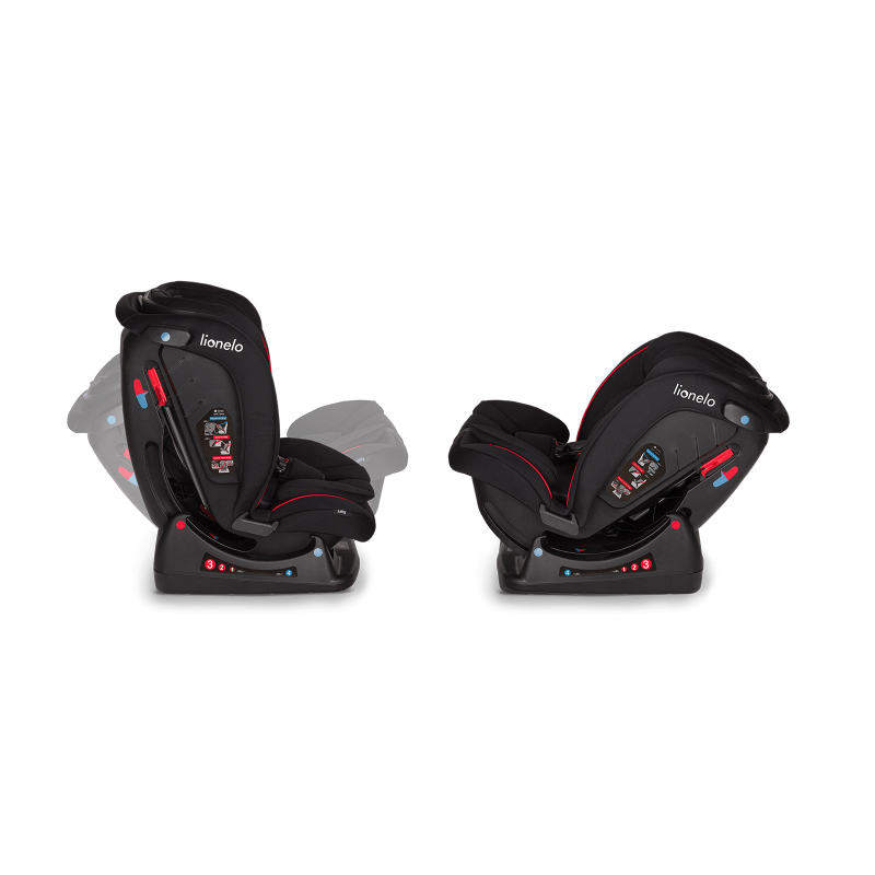 Lionelo Aart Black Carbon Red — fotelik samochodowy 0—36 kg