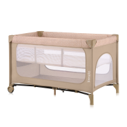 Lionelo Jasmin Easy Fold Beige Sand — Lit bébé 2en1