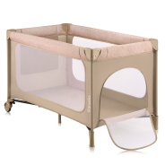 Lionelo Jasmin Easy Fold Beige Sand — Lit bébé 2en1