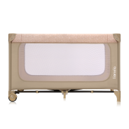Lionelo Jasmin Easy Fold Beige Sand — Lit bébé 2en1