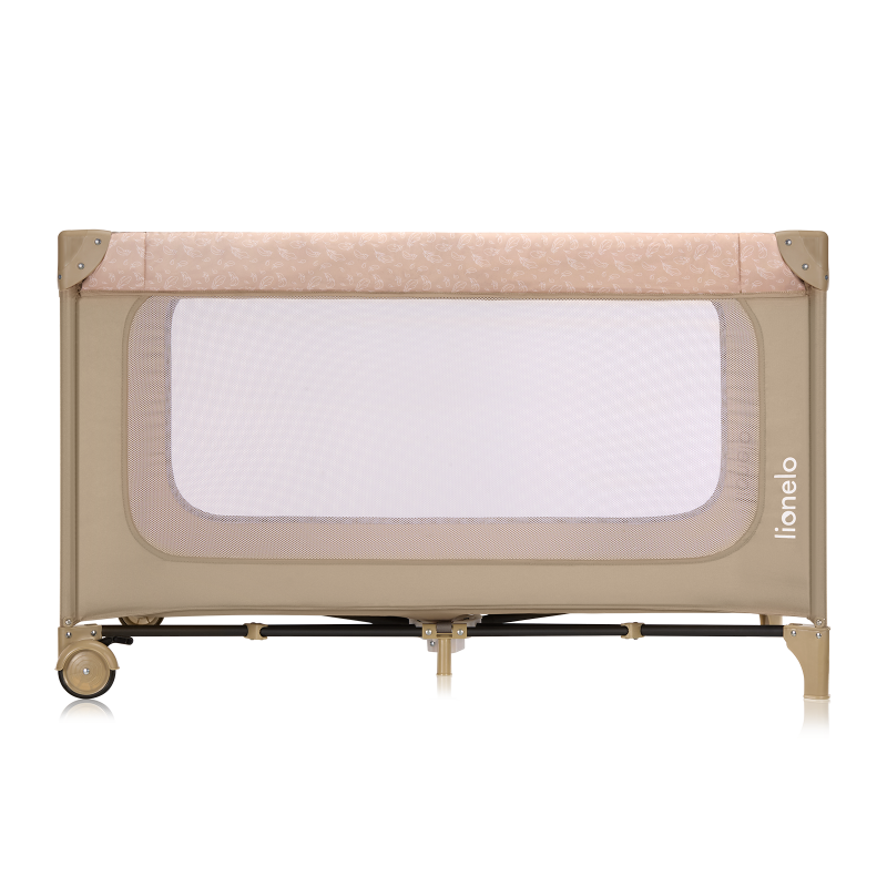 Lionelo Jasmin Easy Fold Beige Sand — Lit bébé 2en1
