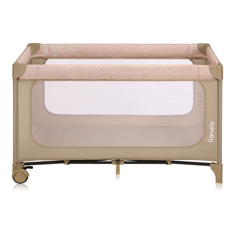 Lionelo Jasmin Easy Fold Beige Sand — Lit bébé 2en1