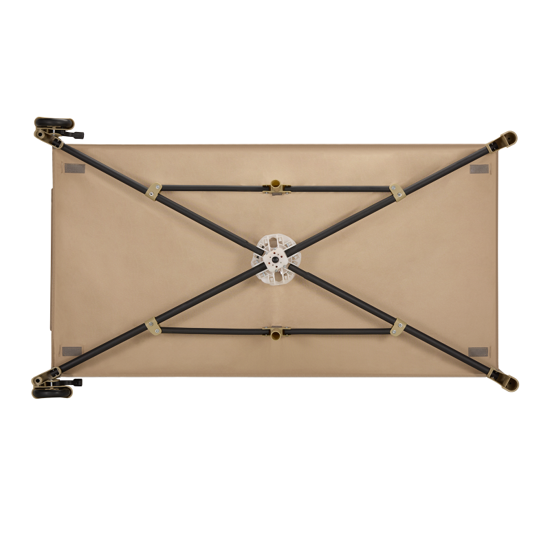 Lionelo Jasmin Easy Fold Beige Sand — Lit bébé 2en1