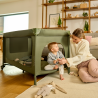 Lionelo Jasmin Easy Fold Beige Sand — Lit bébé 2en1
