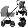 Lionelo Meril 3 en 1 Grey Stone — Poussette multifonction