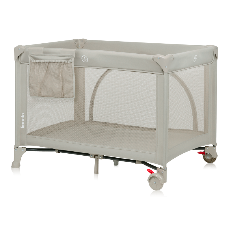 Lionelo Laura Beige Sand — Lit de voyage compact