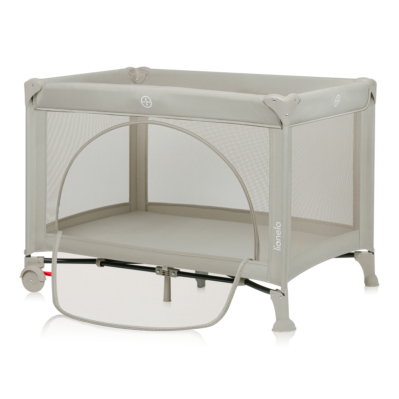 Lionelo Laura Beige Sand — Lit de voyage compact