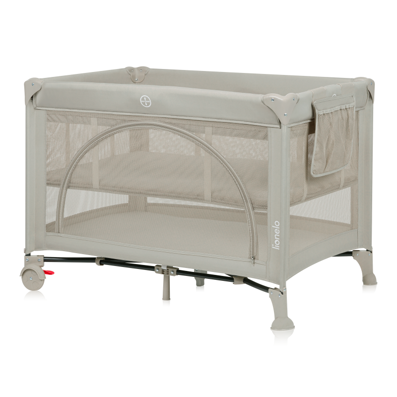 Lionelo Laura Beige Sand — Lit de voyage compact