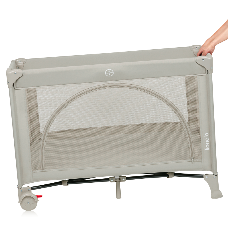 Lionelo Laura Beige Sand — Lit de voyage compact