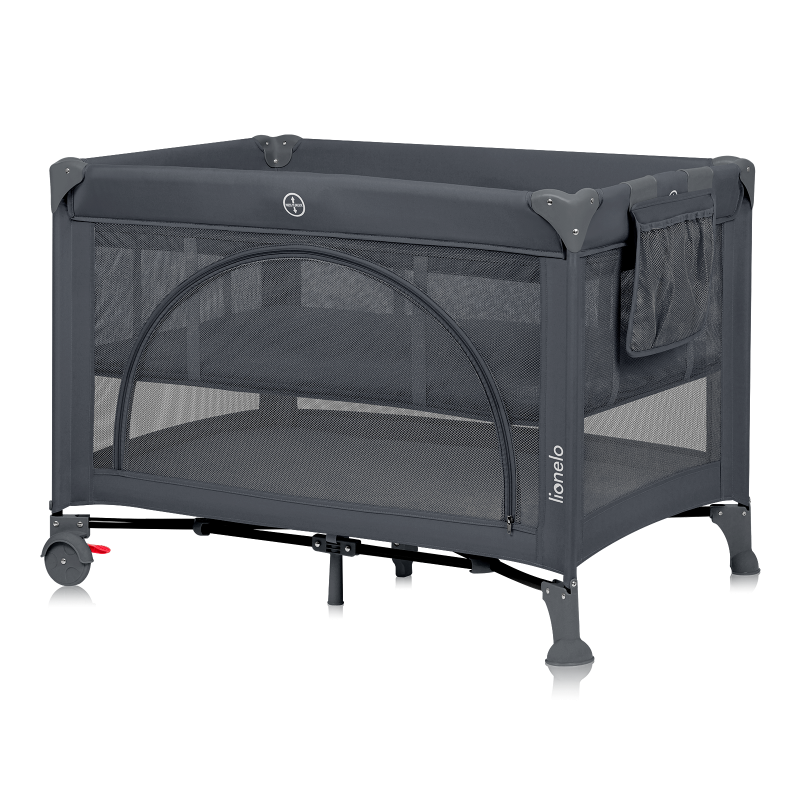 Lionelo Laura Grey Concrete — Lit de voyage compact