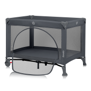 Lionelo Laura Grey Concrete — Lit de voyage compact