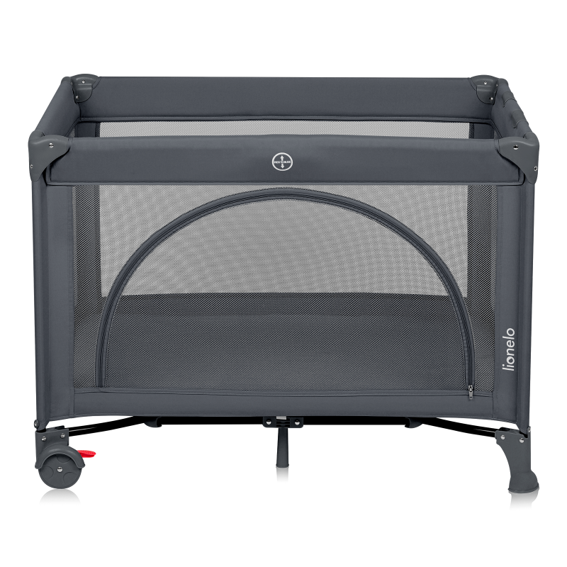 Lionelo Laura Grey Concrete — Lit de voyage compact