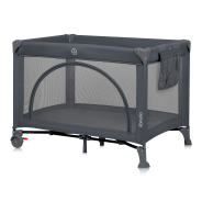 Lionelo Laura Grey Concrete — Lit de voyage compact