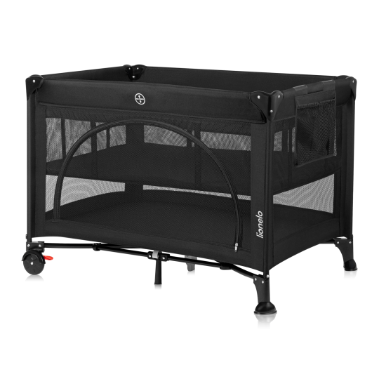 Lionelo Laura Black Carbon — Lit de voyage compact