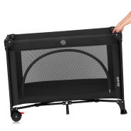 Lionelo Laura Black Carbon — Lit de voyage compact