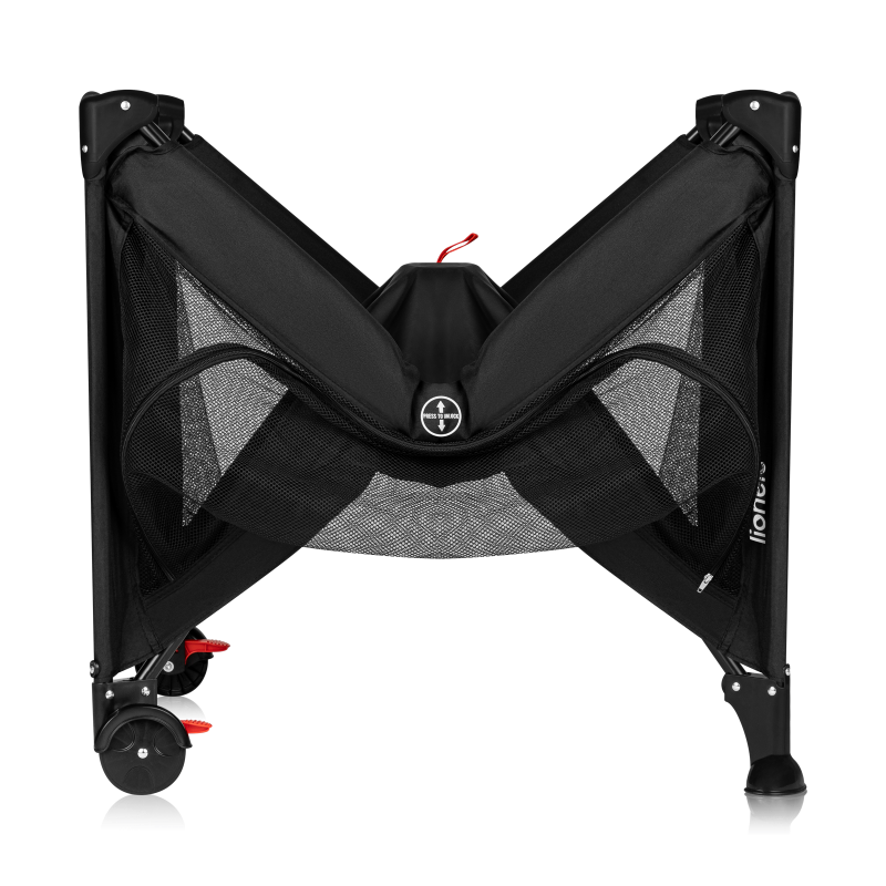 Lionelo Laura Black Carbon — Lit de voyage compact