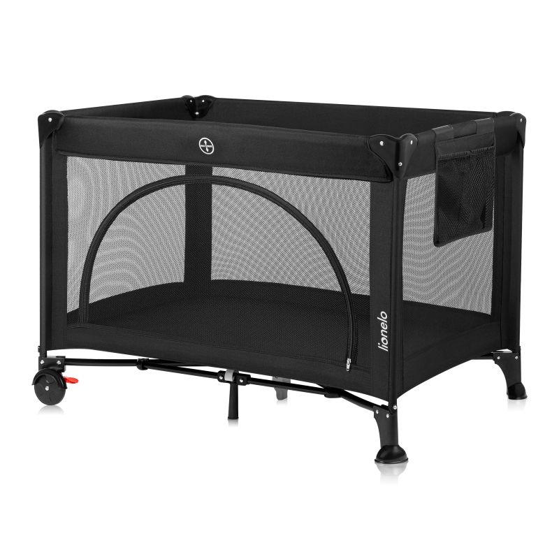Lionelo Laura Black Carbon — Lit de voyage compact