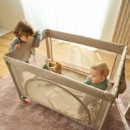 Lionelo Laura Grey Concrete — Lit de voyage compact