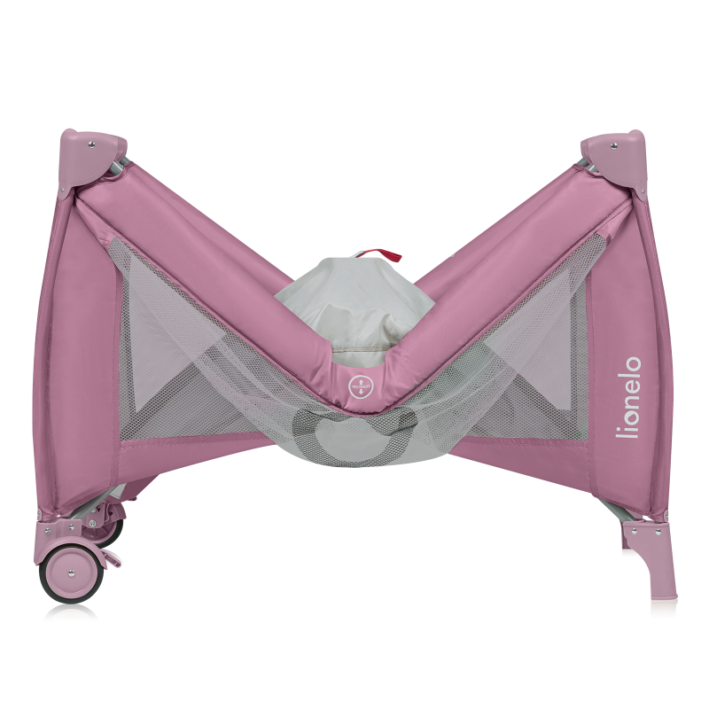 Lionelo Stefi Plus Pink Magnolia — Lit bébé 2en1