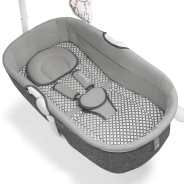 Lionelo Henny Grey Stone — Transat pour bébé avec fonction de bercement
