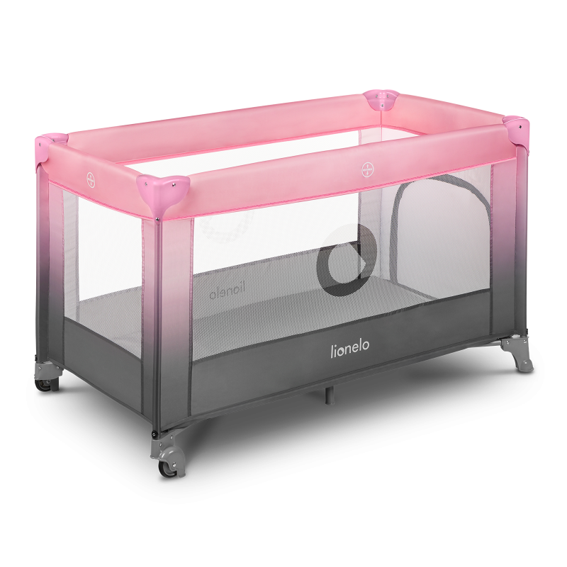 Lionelo Stefi Pink Ombre — Lit bébé 2en1
