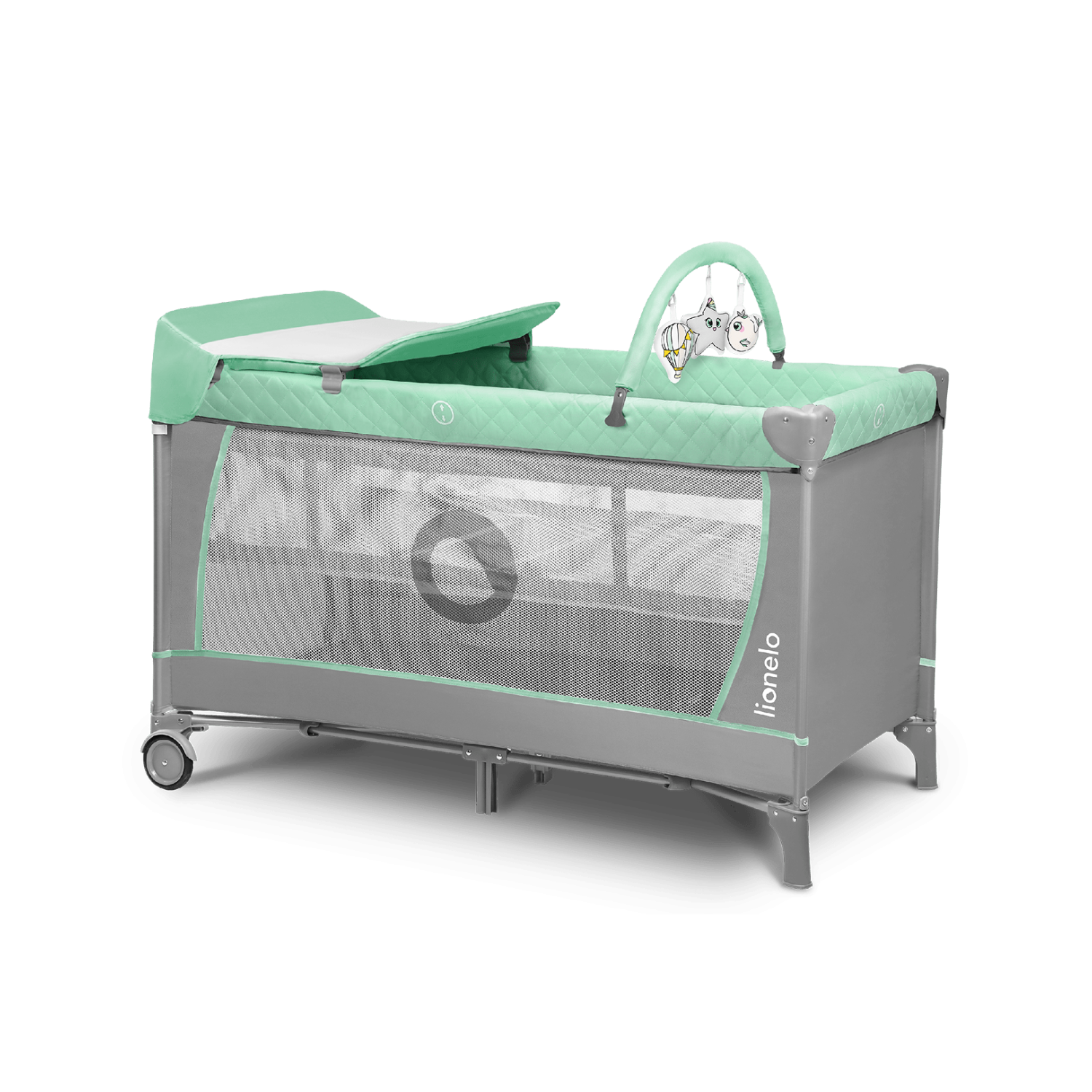 Lionelo Flower Turquoise — Lit bébé 2en1