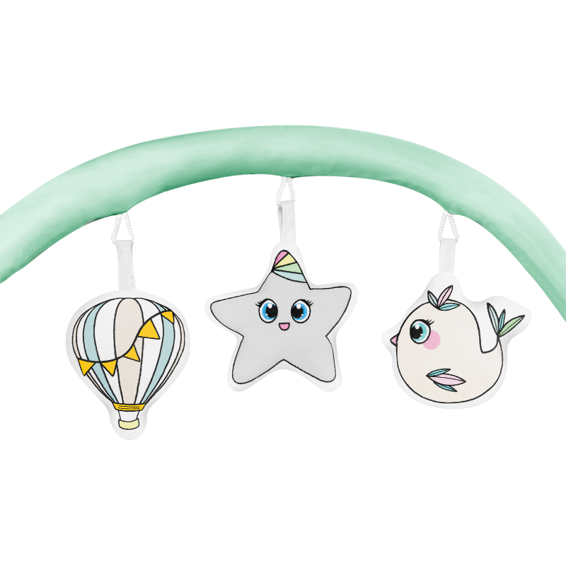 Lionelo Flower Turquoise — Lit bébé 2en1