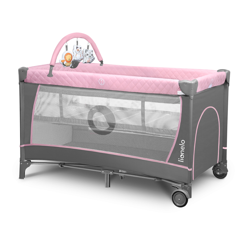 Lionelo Flower Flamingo — Lit bébé 2en1