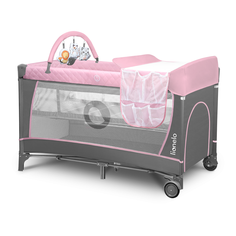 Lionelo Flower Flamingo — Lit bébé 2en1