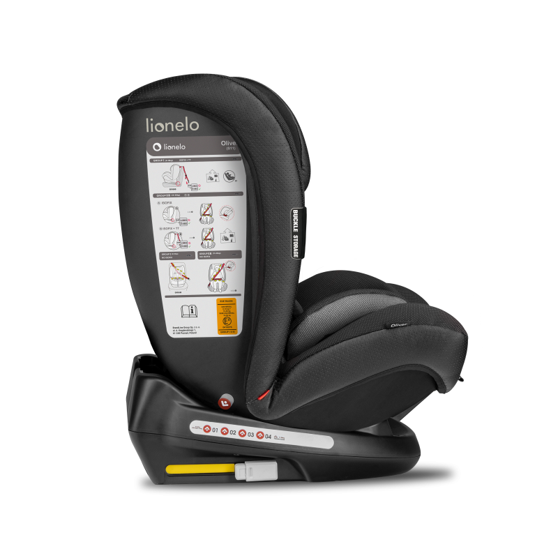 Lionelo Oliver Black — Siège-auto bébé 9-36 kg