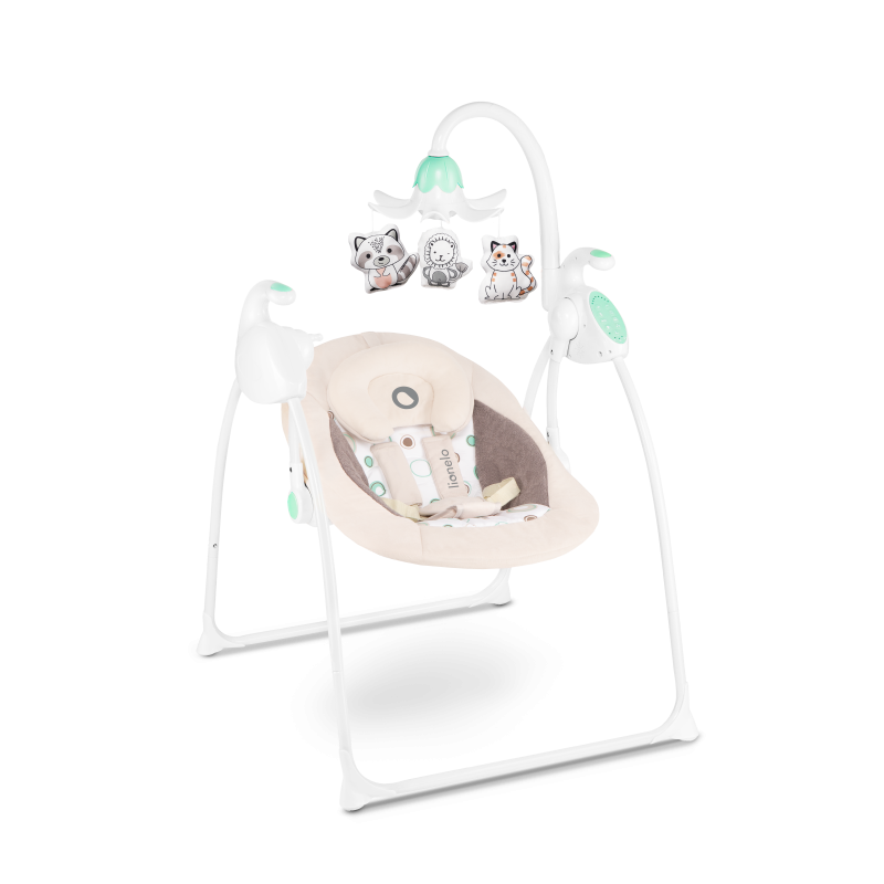 Lionelo Robin Beige — balancelle-transat pour bébé