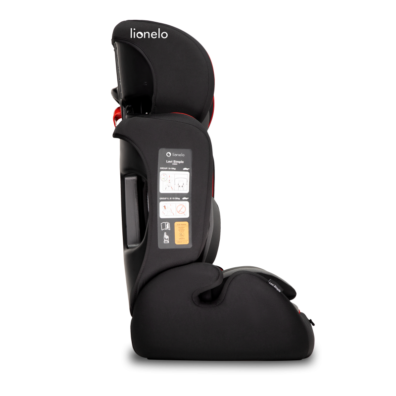 Lionelo Levi Simple Sporty Black — Siège-auto bébé 9-36 kg