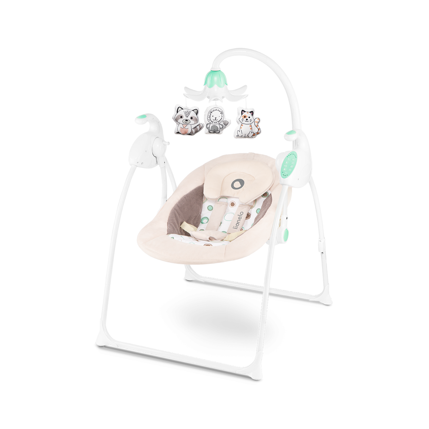 Lionelo Robin Beige — balancelle-transat pour bébé