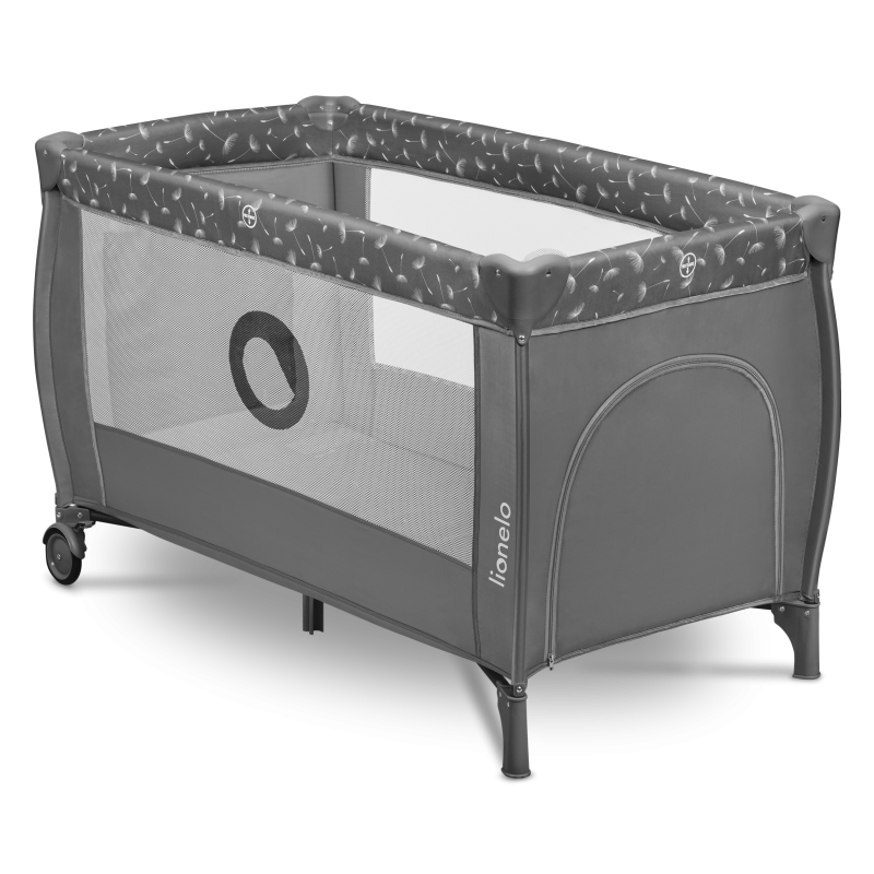 Lionelo Stefi Plus Grey White — Lit bébé 2en1
