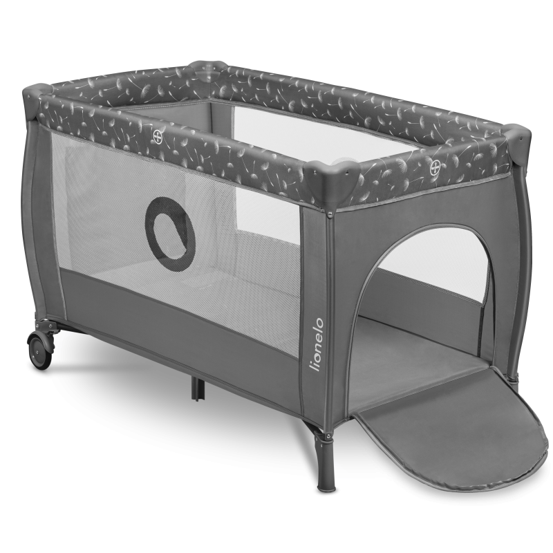 Lionelo Stefi Plus Grey White — Lit bébé 2en1