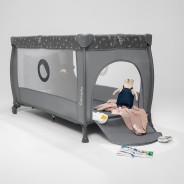 Lionelo Stefi Plus Grey White — Lit bébé 2en1
