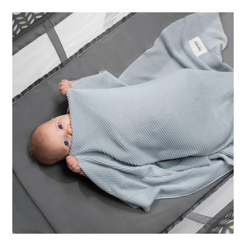 Lionelo Bamboo Blanket Blue — Couverture en bambou