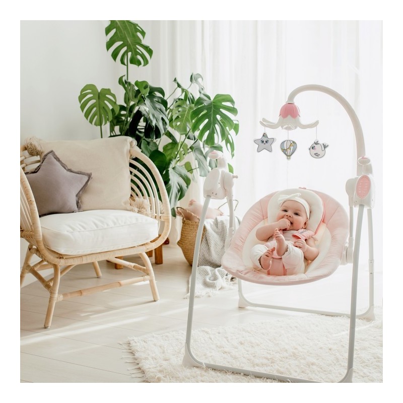 Lionelo Robin Beige — balancelle-transat pour bébé