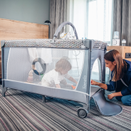 Lionelo Flower Flamingo — Lit bébé 2en1