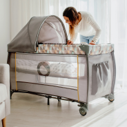 Lionelo Sven Plus Grey Concrete — Lit bébé 2en1