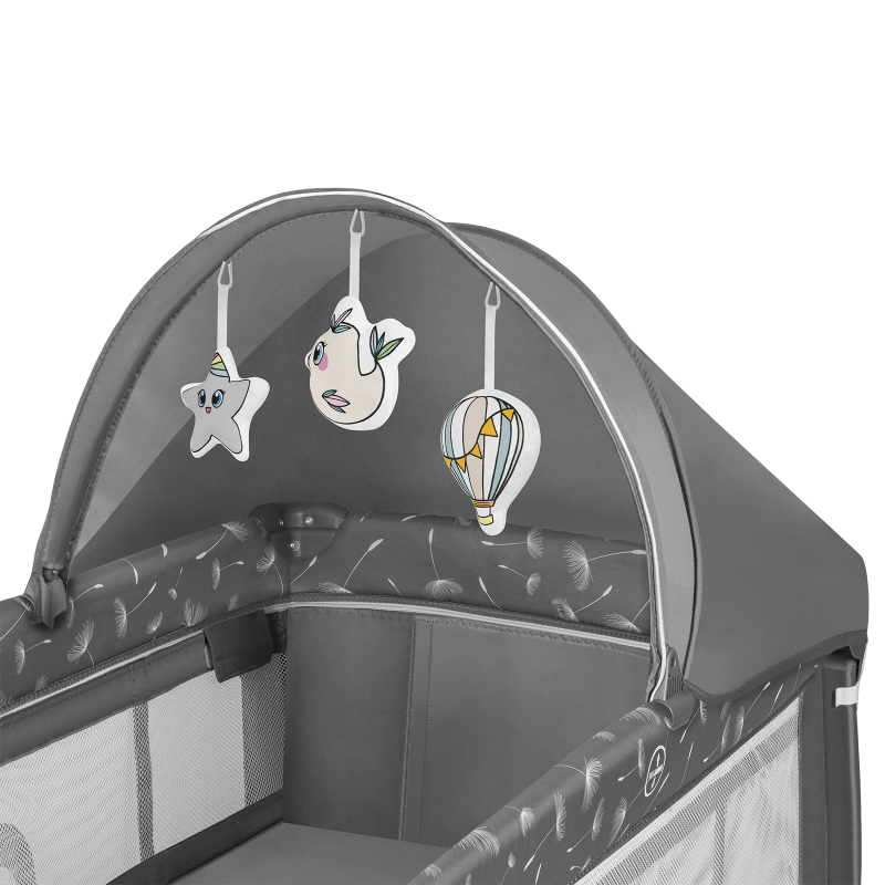 Lionelo Sven Plus Grey Concrete — Lit bébé 2en1
