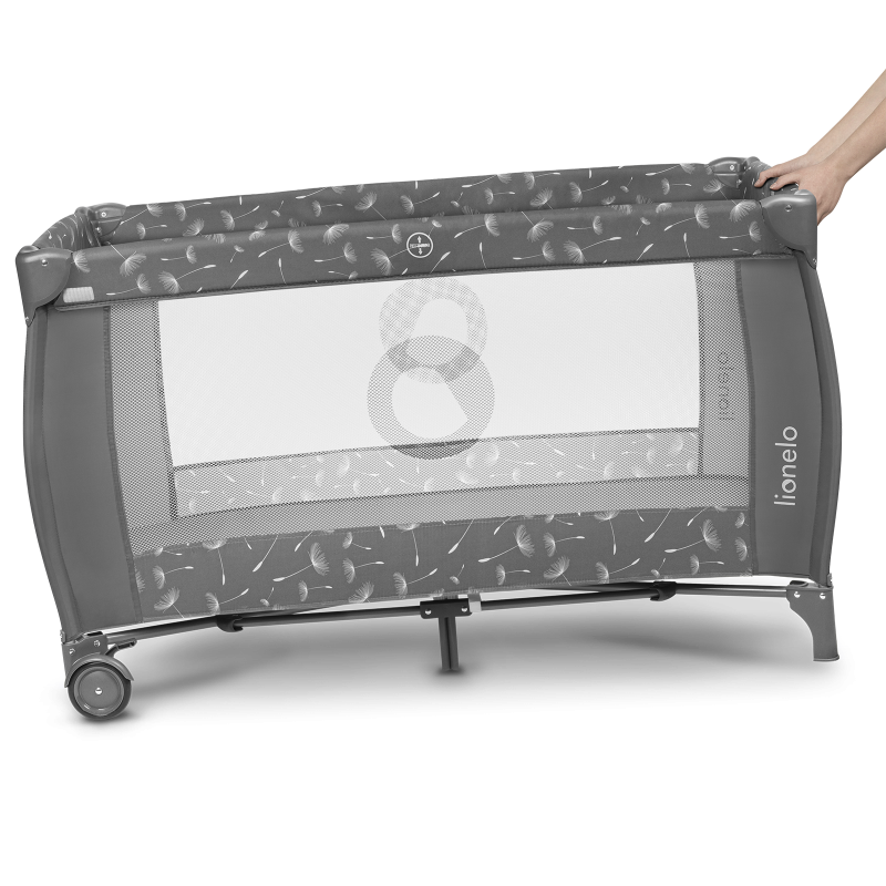 Lionelo Sven Plus Grey Concrete — Lit bébé 2en1