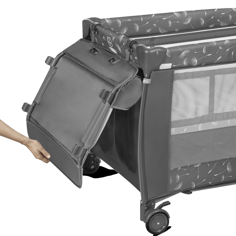 Lionelo Sven Plus Grey Concrete — Lit bébé 2en1