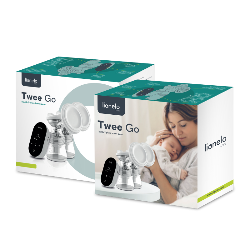 Lionelo Twee Go Grey Concrete — Tire-lait électrique