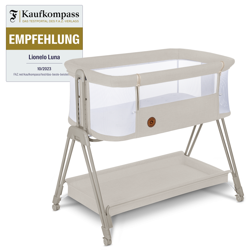 Lionelo Luna Beige Sand — Lit bébé 2en1