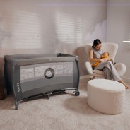 Lionelo Stefi Plus Grey Multicolor —  Lit bébé 2en1