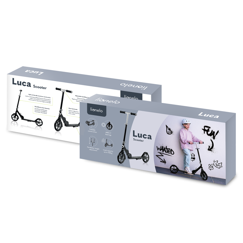 Lionelo Luca Graphite/Black — Trottinette