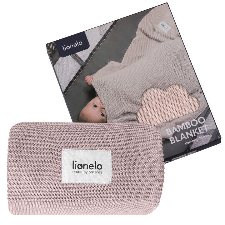 Lionelo Bamboo Blanket Pink — Couverture en bambou