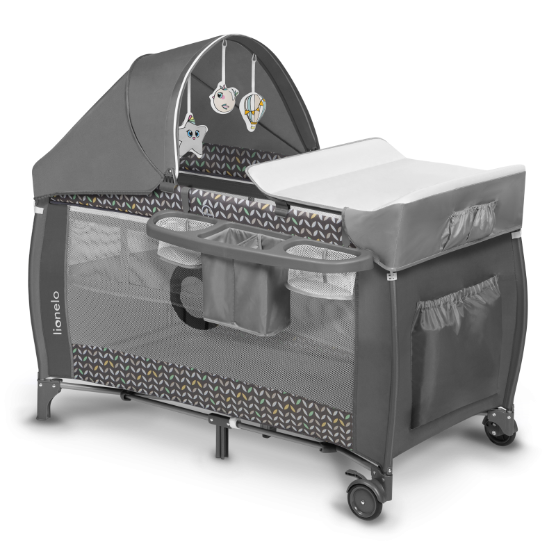 Lionelo Sven Plus Grey Scandi — Lit bébé 2en1