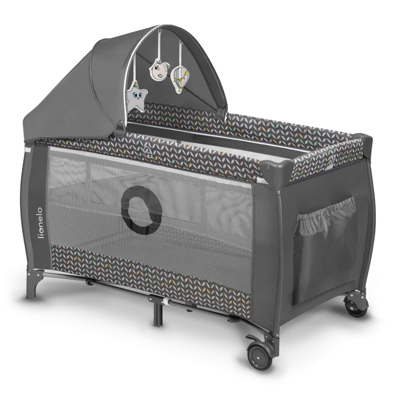 Lionelo Sven Plus Grey Scandi — Lit bébé 2en1